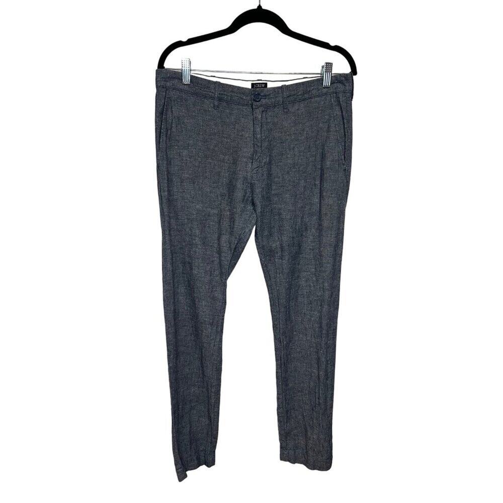 J. Crew The Driggs Blue Trousers 32x30